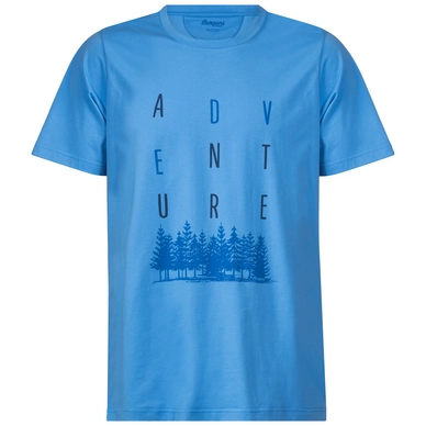 T-Shirt Bergans Homme Adventure Summersky Fjord Dark Steel Blue