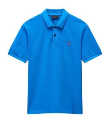 Polo Shirt Shirt Napapijri Men Elbas SS 4 French Blue