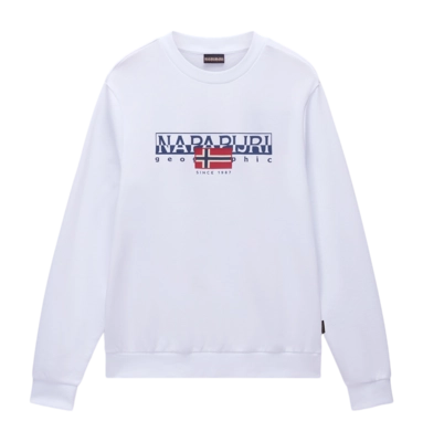 Pull Napapijri Homme Aylmer Crew Bright White