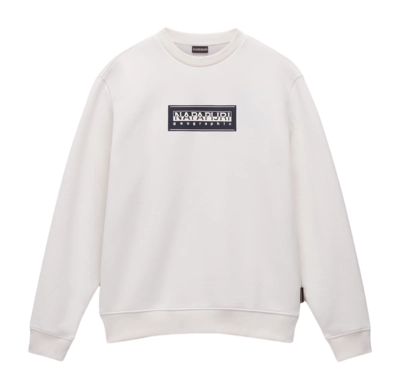 Jumper Napapijri Men Box Logo Crew White Whisper 25