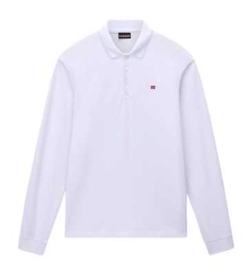 Polo Napapijri Homme Ealis LS Bright White