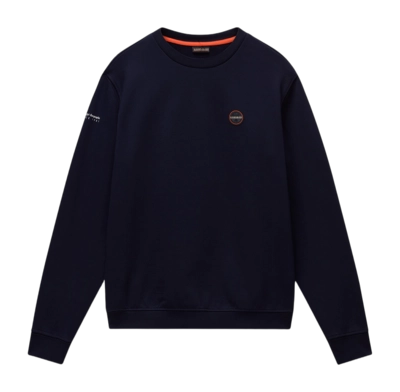 Pull Napapijri Men Badge Crew Summer Blu Marine