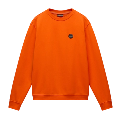 Pull Napapijri Men Badge Crew Summer Orange Red