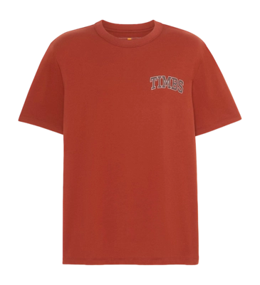 T-Shirt Timberland Short Sleeve Chest Timbs Graphic Tee Burnt Henna