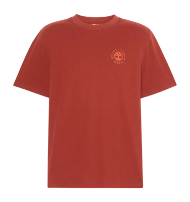 T-Shirt Timberland Washed Boot Lab Back Graphic Tee Burnt Henna
