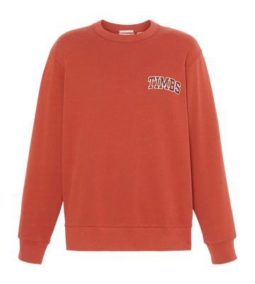 Jumper Timberland Front Timbs Graphic Crew Neck Sweatshirt Burnt Henna