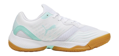 Padelschuhe PUMA Solarflash III W+ Unisex PUMA White / Electric Peppermint
