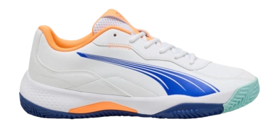 Padelschoen PUMA Unisex NOVA Smash PUMA White Vivid Blue Heat Fire Black