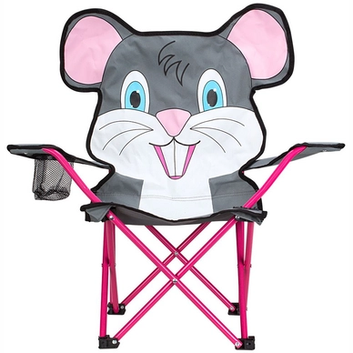 Campingstuhl Abbey Animal Comic Grau Weiß Rosa Fuchsia Blau