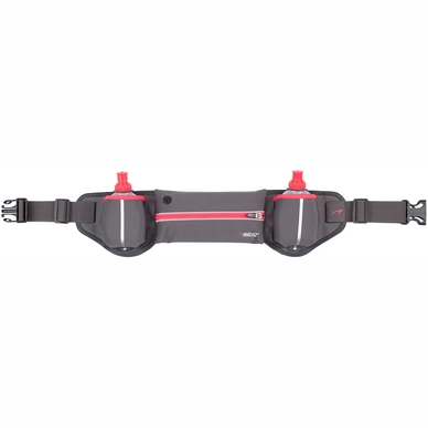 Hardloopriem Avento 2 Drinkflessen Grijs Fluorroze Zilver