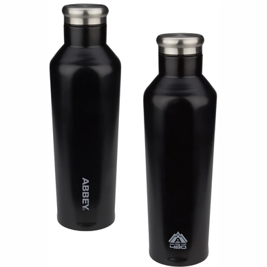 Thermal Bottle Abbey Double-Walled Godafoss 0.48L Black Silver