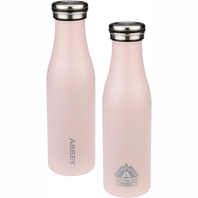 Thermal Bottle Abbey Double-Walled Victoria 0.45L Light Pink Silver