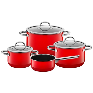 Pannenset Passion Red Steelpan WMF (4-delig)