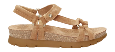 Sandalen Panama Jack Sally B8 Damen Velour Cuero Bark