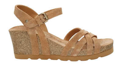 Sandaletten Panama Jack Vera B17 Damen Velour Cuero Bark