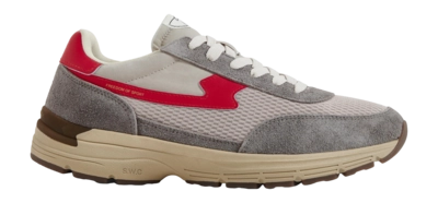 Sneaker Stepney Workers Club Herren Osier S-Strike Geo-Merged II Grey Red