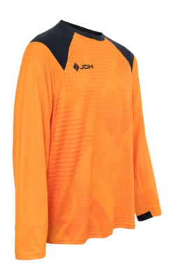 Keepersshirt JDH Kids Carbon Junior Goalie LS Shirt Magma Orange