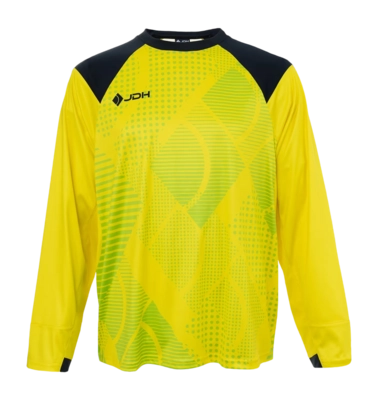 Goalkeeper shirt JDH Kids Carbon Junior Goalie LS Shirt Bright Yellow