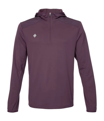 Sporttrui JDH Men Hooded Midlayer Plum