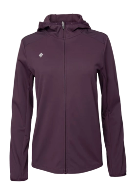 Sport-Sweatjacke JDH Hooded Midlayer Damen Plum