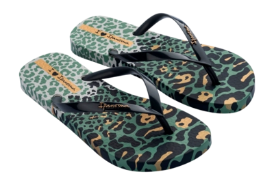 Slipper Ipanema Women Animal Print Grey Green 55