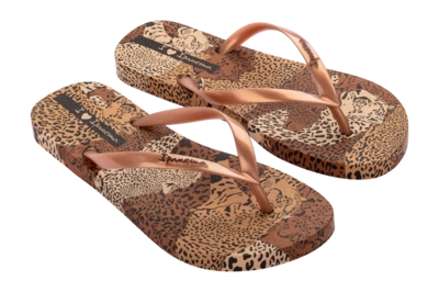 Slipper Ipanema Women Animal Print Beige Gold 84