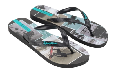 Slipper Ipanema Men Summer Black Blue 20