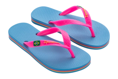 Slipper Ipanema Kids Classic Brasil Blue Pink 12