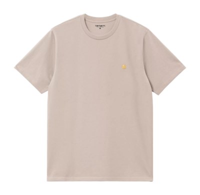 T-Shirt Carhartt WIP S/S Chase Unisex Dusky Beige / Gold