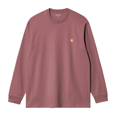 Langarmshirt Carhartt WIP L/S Chase Unisex Dusky Pink / Gold