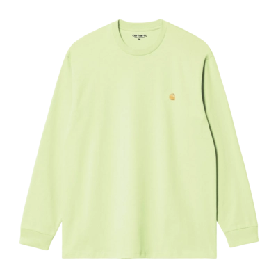 T-Shirt Manches Longues Carhartt WIP Unisexe L/S Chase Air Green / Gold