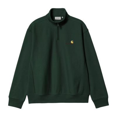 Sweatshirt Carhartt WIP Half Zip American Script Unisex Conifer