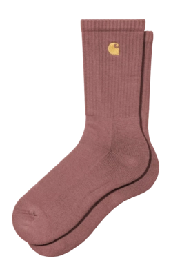 Socks Carhartt WIP Unisex Chase Dusky Pink / Gold
