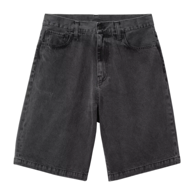 Shorts Carhartt WIP Unisex Landon Black Heavy Stone Wash