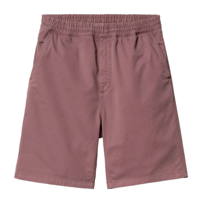 Shorts Carhartt WIP Unisex Flint Verblasstes Rosa Garment Dyed