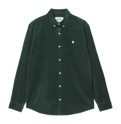 Chemise Carhartt WIP Unisexe L/S Madison Fine Cord Conifer / Wax
