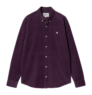 Hemd Carhartt WIP Unisex L/S Madison Fein Cord Huckleberry / Wax