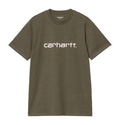 T-Shirt Carhartt WIP Unisex S/S Script Turtle / Air Rosa