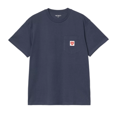 T-Shirt Carhartt WIP Unisex S/S Pocket Herz Blau