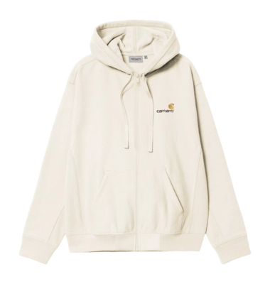 Jacke Carhartt WIP Unisex Kapuzen American Script Natural