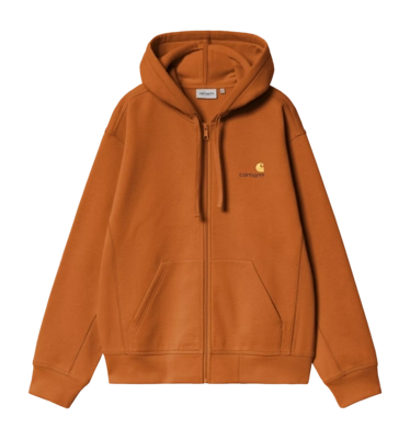 Jacke Carhartt WIP Unisex Hooded American Script Sienna