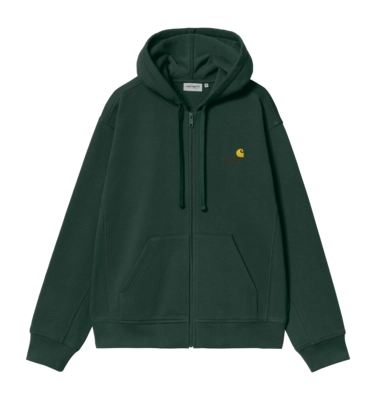 Jacke Carhartt WIP Unisex Hooded American Script Conifer