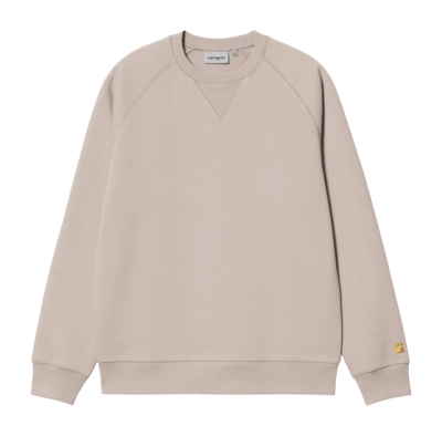 Sweatshirt Carhartt WIP Unisex Chase Dusky Beige / Gold