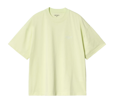 T-Shirt Carhartt WIP Unisex S/S Signature Script Air Grün / Weiß