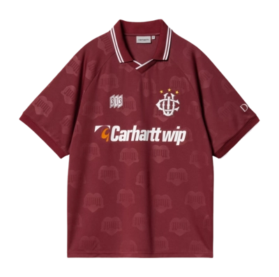 T-Shirt Carhartt WIP Unisex S/S Hartt's Football Heart Train Jacquard Mulberry