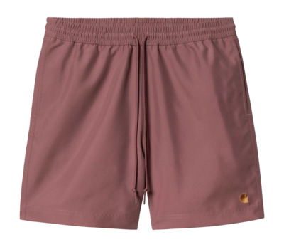 Short de Bain Carhartt WIP Unisexe Chase Dusky Pink / Gold