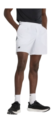 Short de Tennis New Balance Homme Tournament White