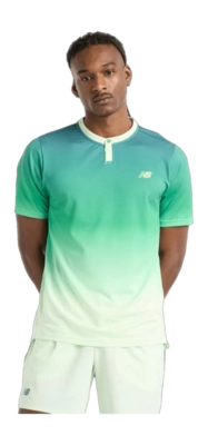 Tennis Shirt New Balance Men Printed Tournament Top Melon Water