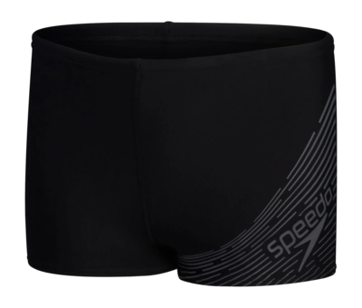Zwembroek Speedo Boys Eco Medley Logo Aquashort Black Grey