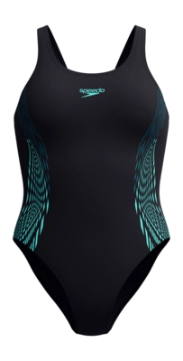 Badpak Speedo Women Eco+ Placement Muscleback Black Green
